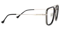 Nayeli Aviator Black-Silver Glasses3