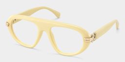 Aveline White Aviator Glasses2
