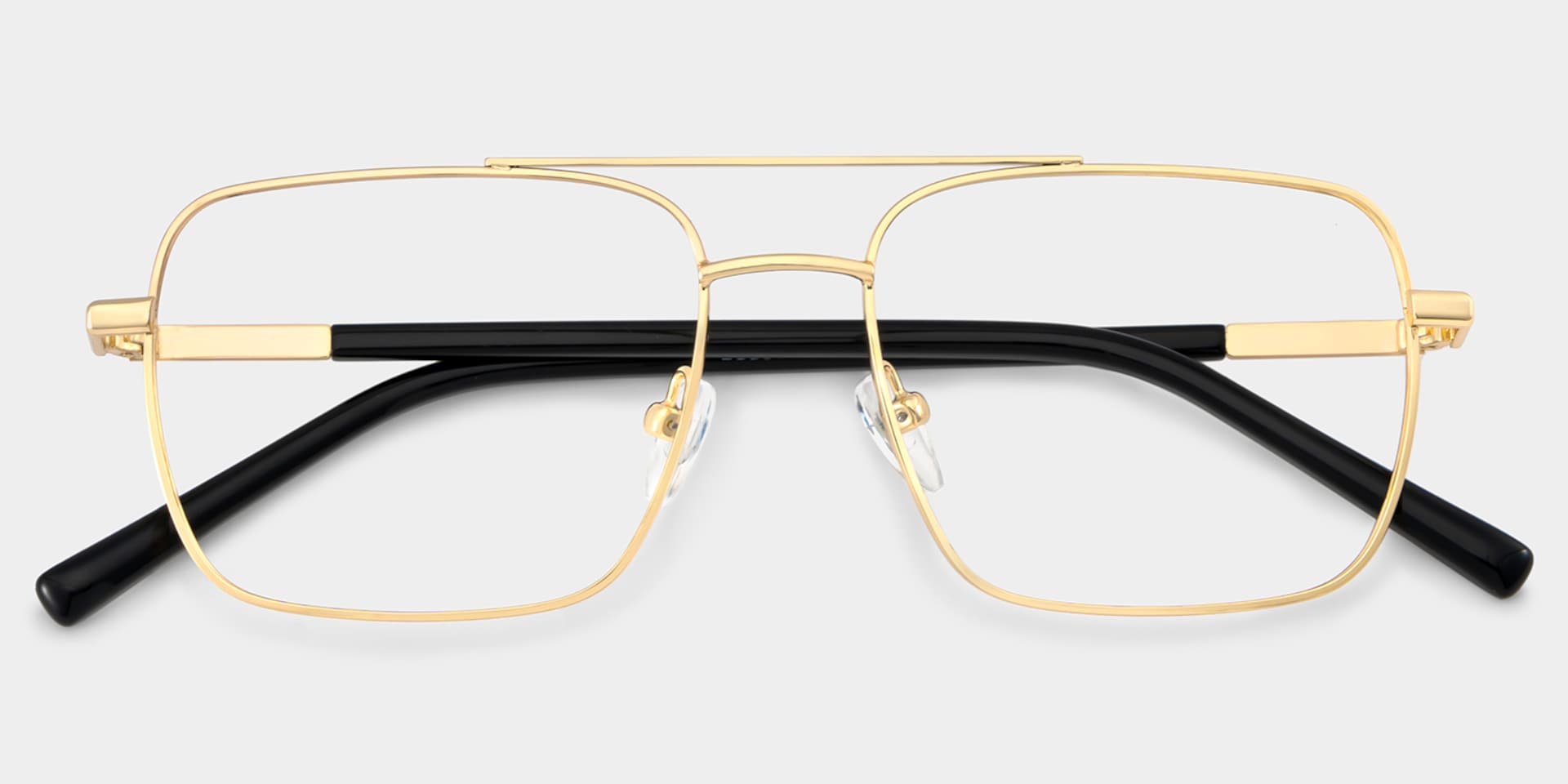 Iris Gold Frame Glasses with Aviator Frame Online | ZEELOOL3