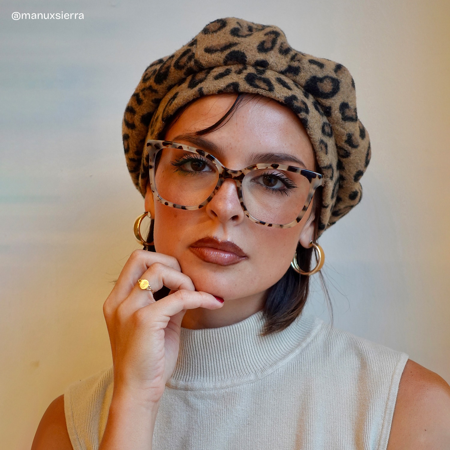 セージ a.sama 38 Sage Tortoise Frame Glasses with Rectangle Frame Online