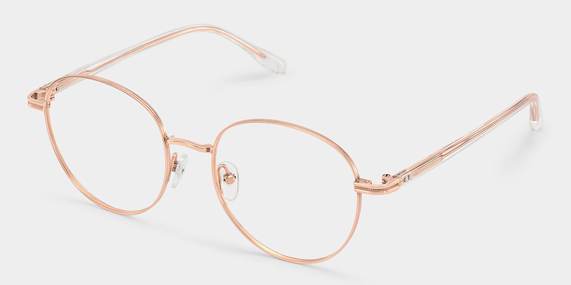 Titanium Celena Eyeglasses, Celena Round Glasses -Zeelool Glasses2