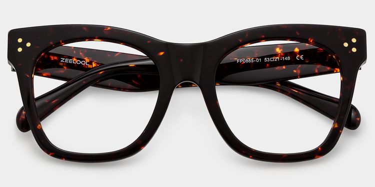 Gordon Rectangle Tortoise Glasses