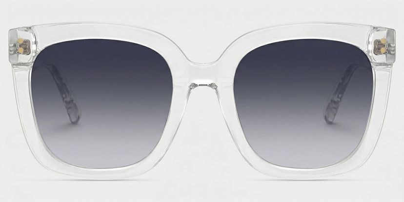 Ebony Square Clear Glasses