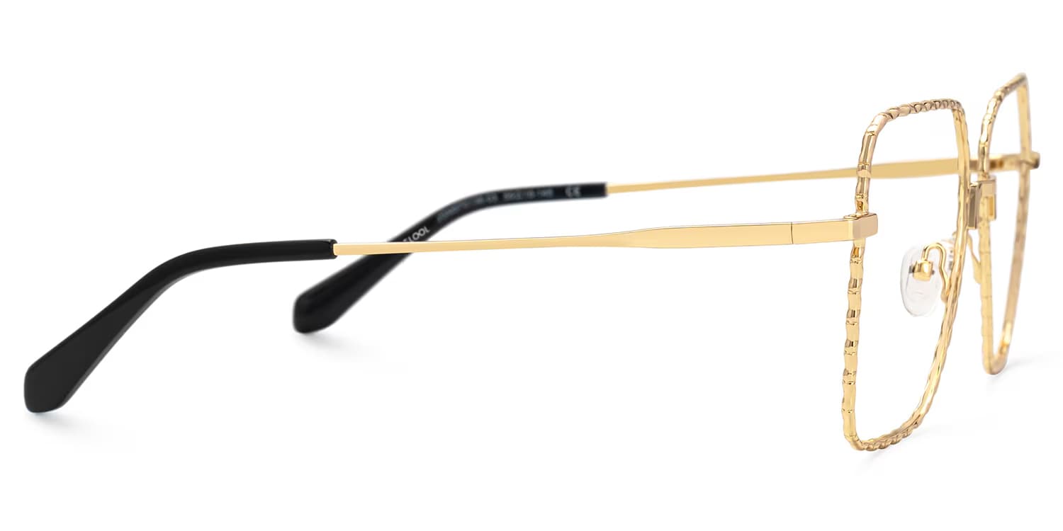 Alisandra Aviator Gold Glasses2