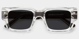 Garza Rectangle Clear Glasses1