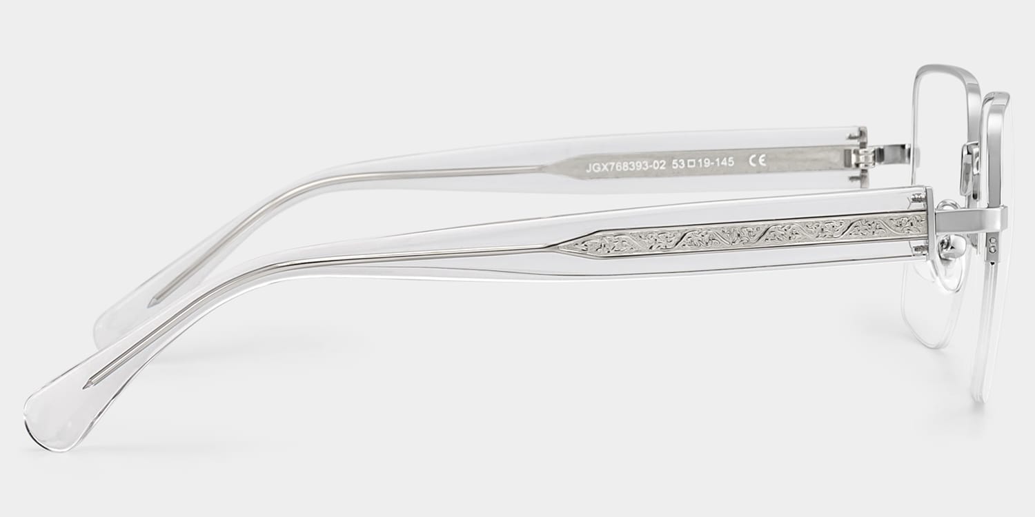 Lauren Square Silver Glasses3