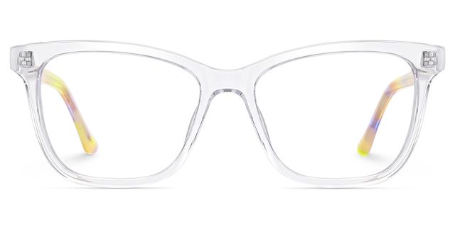 Faith Clear Rectangle Glasses