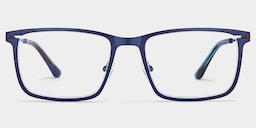 Roxana Rectangle Blue Glasses0