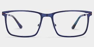 Roxana Rectangle Blue Glasses0
