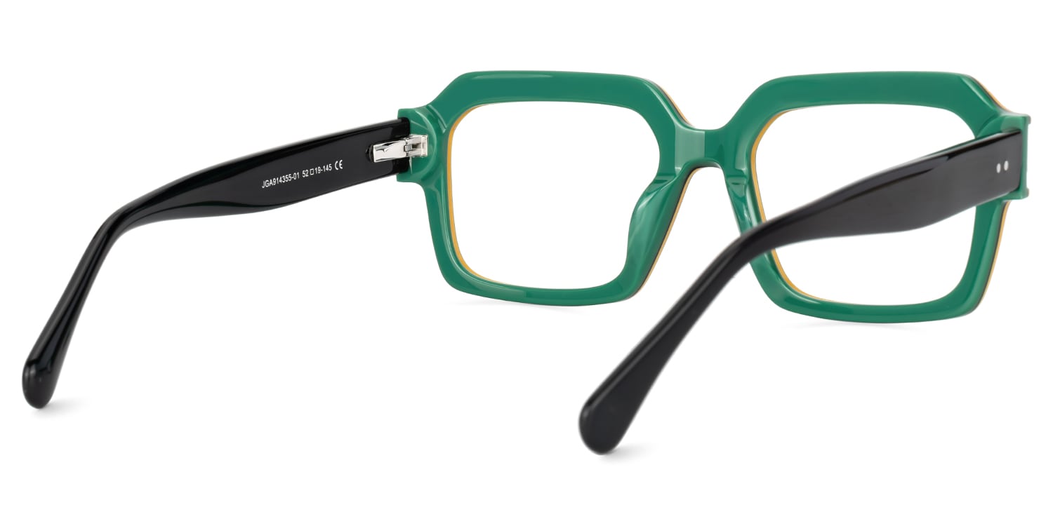 Suarez Square Men's Black Eyeglass Frames | Zeelool3