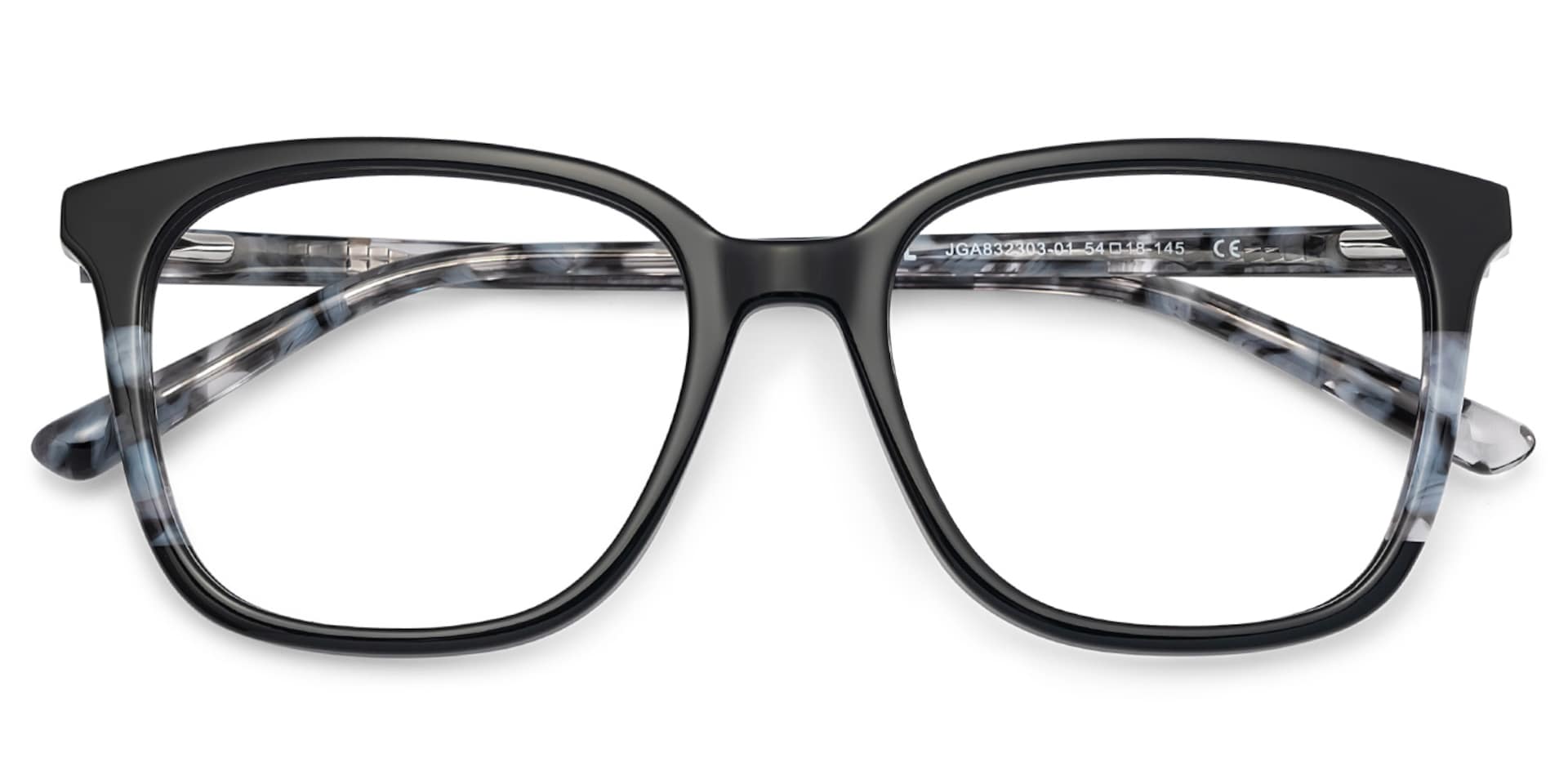 Finnley Acetate Black Frame Glasses with Square Shape | Zeelool2