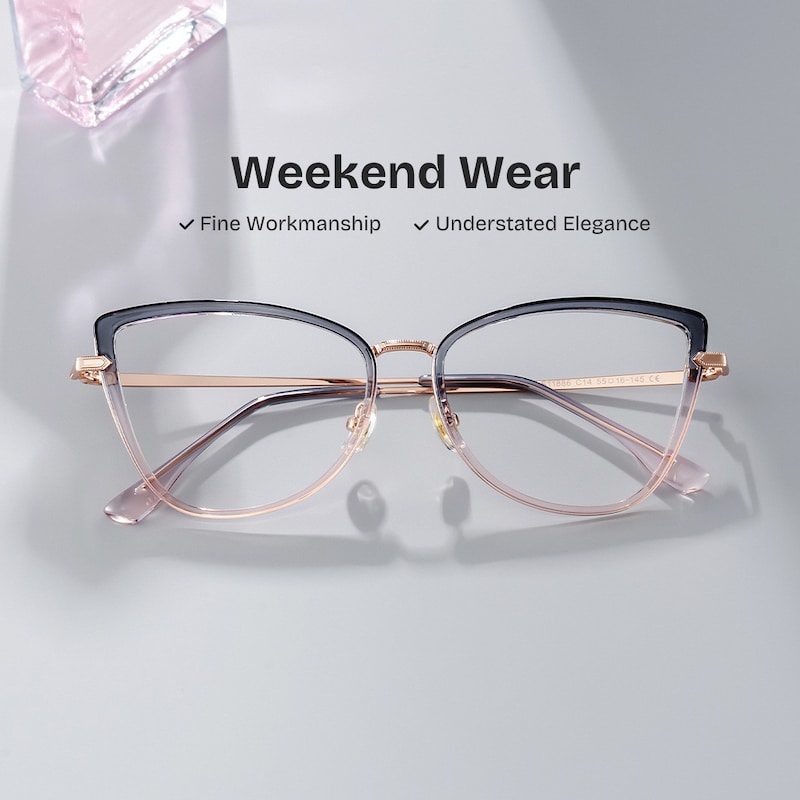 ZEELOOL Sloane Cat-Eye Two-tone Glasses