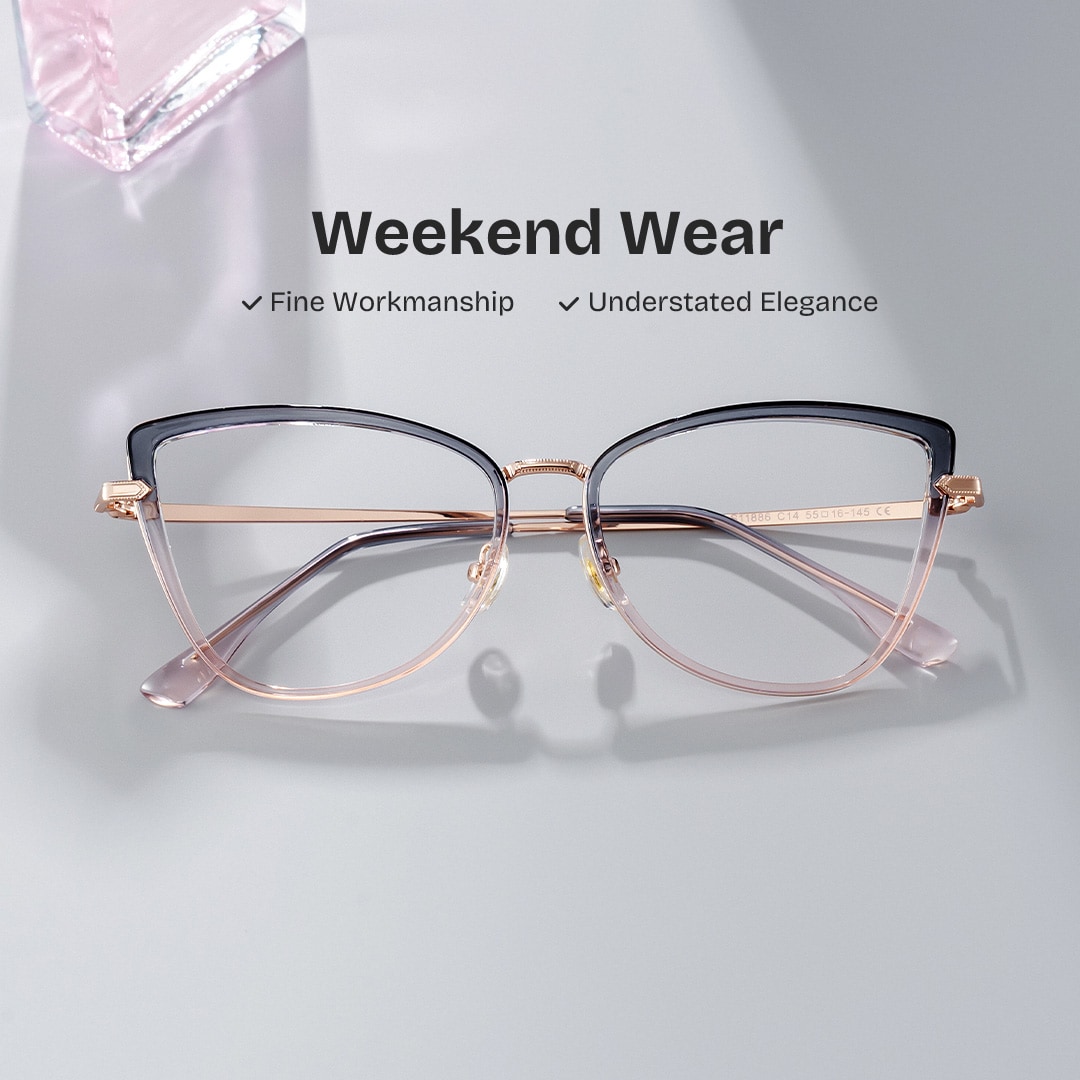 Sloane Cat-Eye Two-tone Glasses