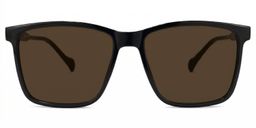 Burgos Square Black Glasses0