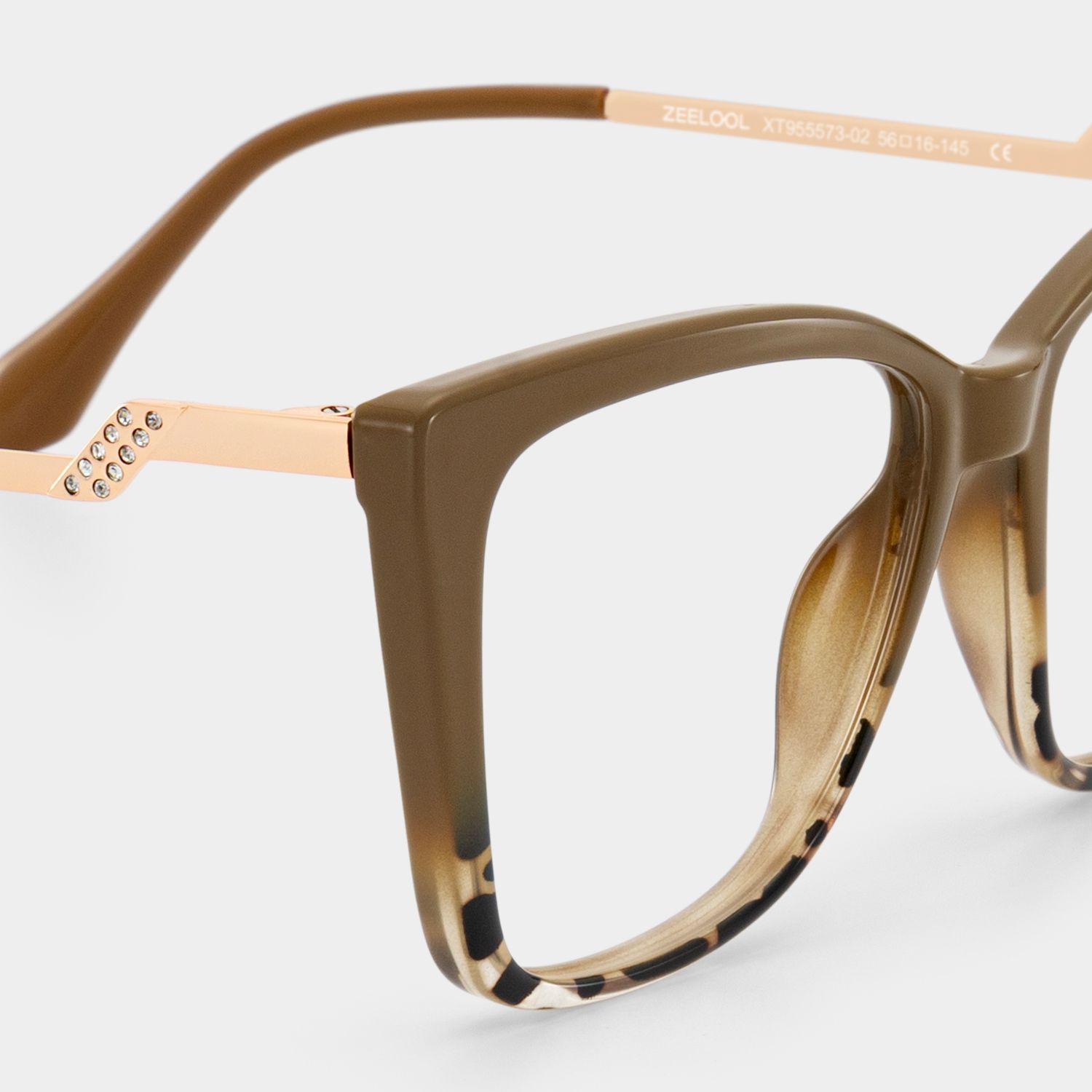Awilda Cat-eye Brown Glasses and Thin Frame4