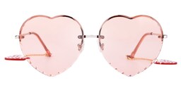 Babette Geometric Pink Sunglasses0