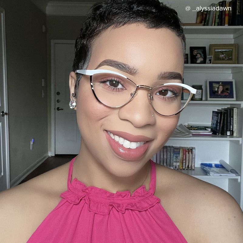 Sydney Cat Eye Gold Eyeglasses and Metal Frames8