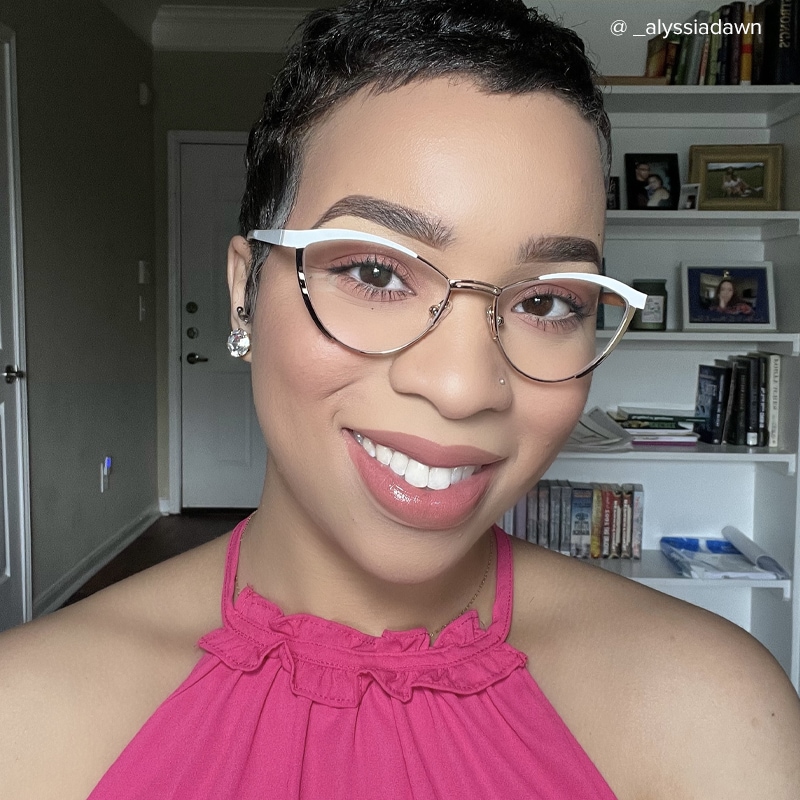 Sydney Cat Eye Gold Eyeglasses and Metal Frames8