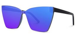 Liliane Blue Square Sunglasses1