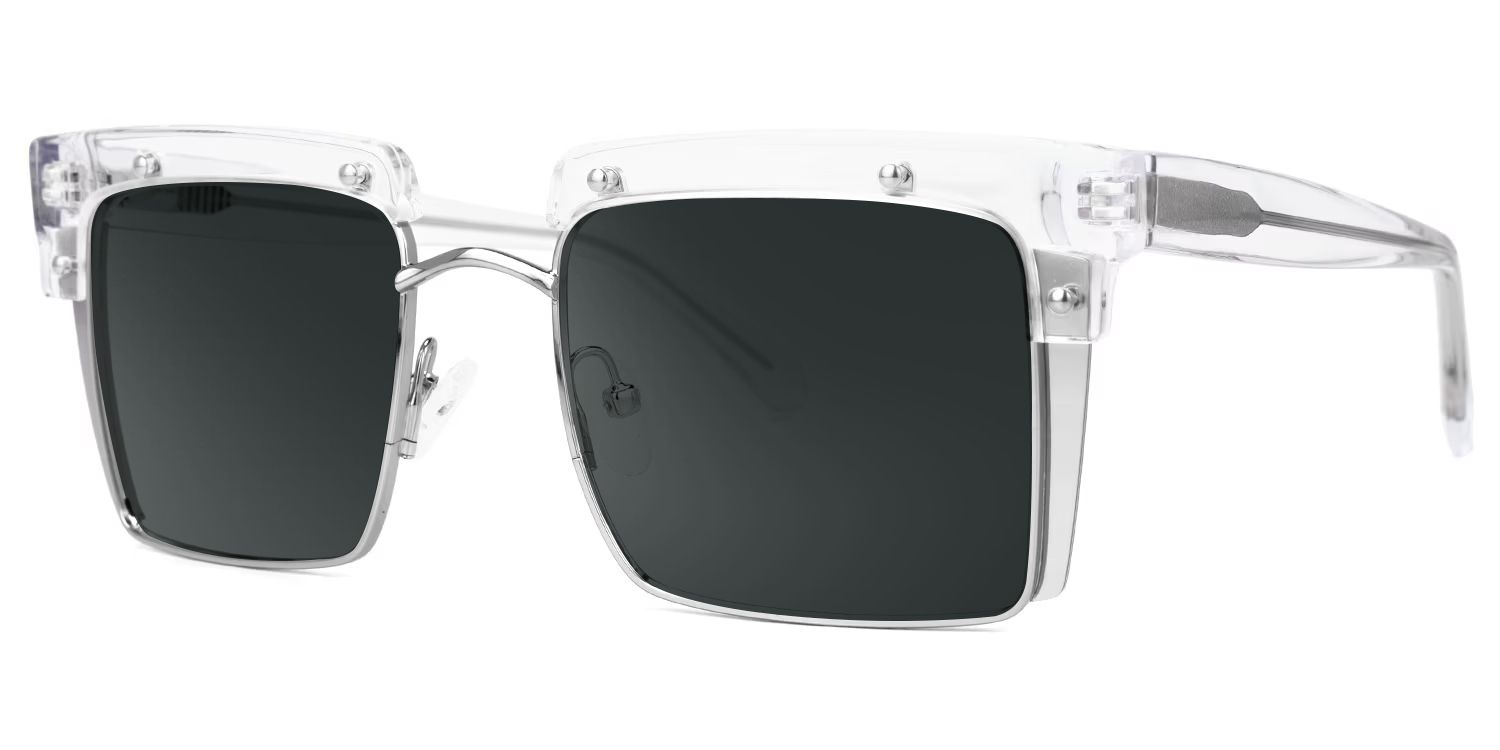 Kiana Square Clear Frame Sunglasses | Zeelool Optical3