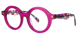 Henson Round Purple Glasses1