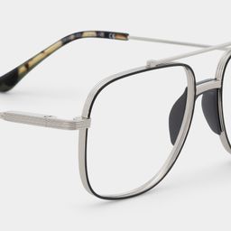 Poppy Black Aviator Glasses5