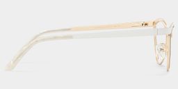Sydney Cat Eye White Glasses3