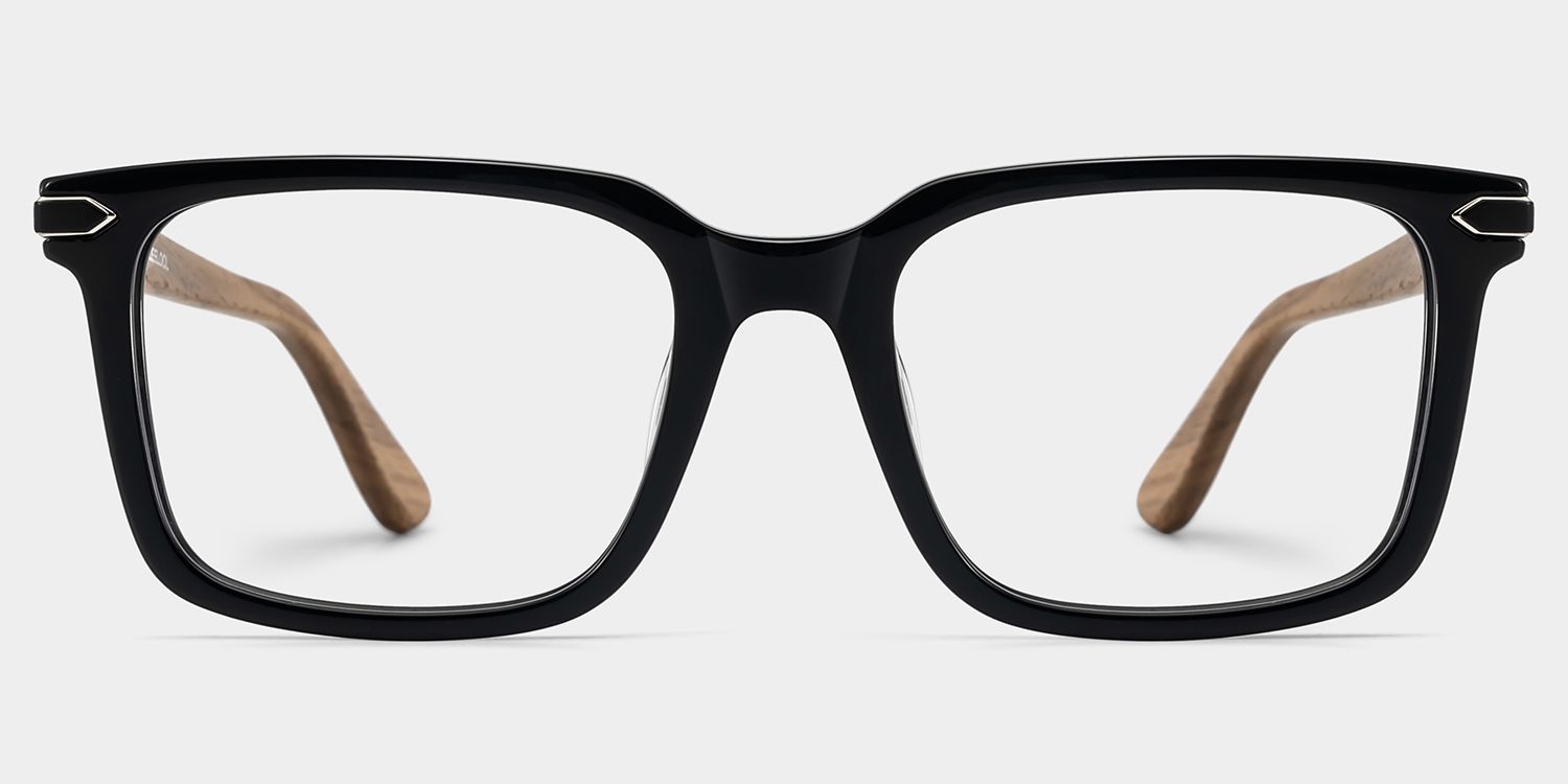Noah Black Rectangle Full-Rim Eyeglasses Online | ZEELOOL1