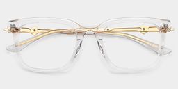 Reese Square Clear Glasses1