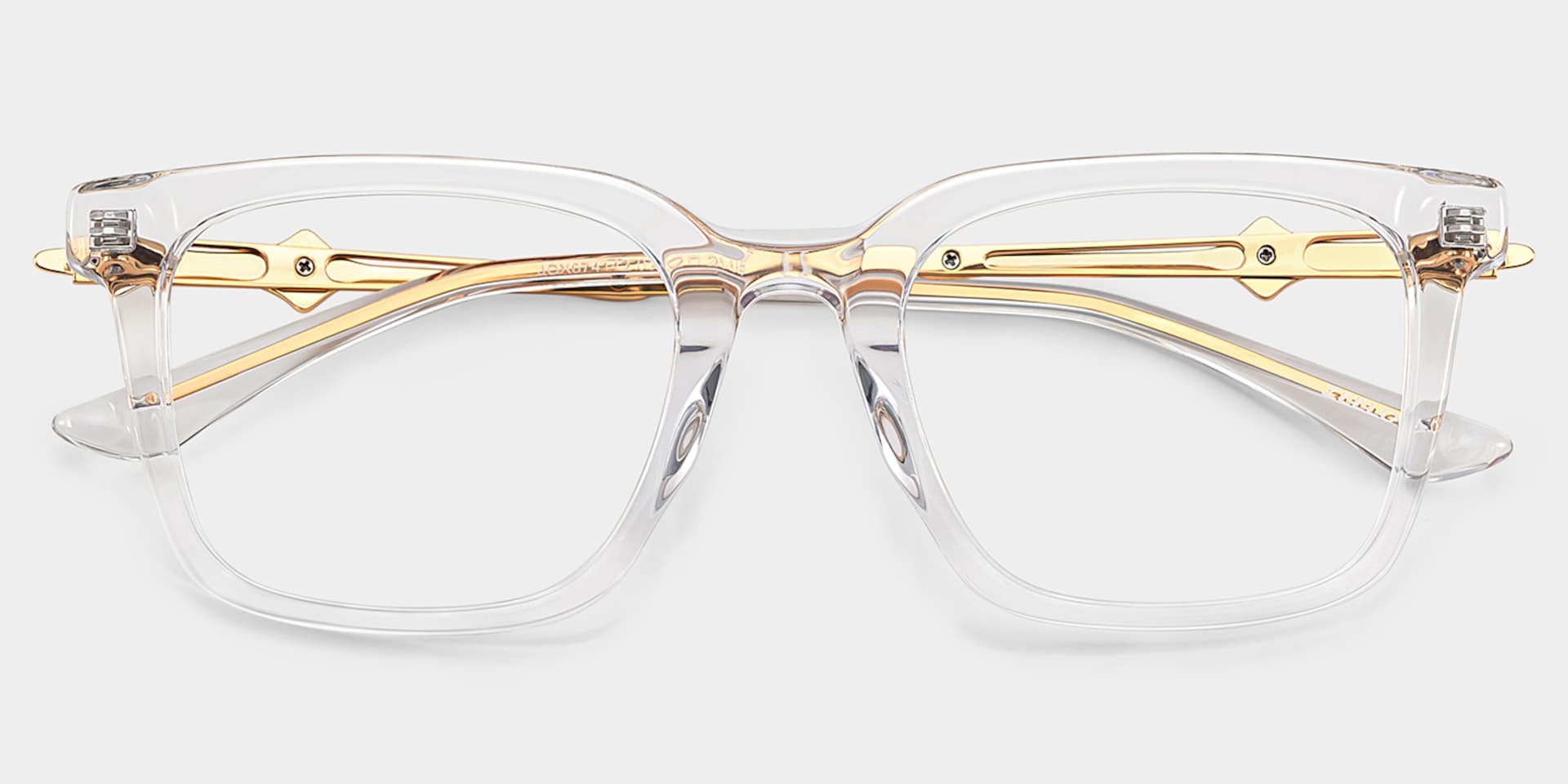 Reese crystal glasses with gold rims Online | ZEELOOL1