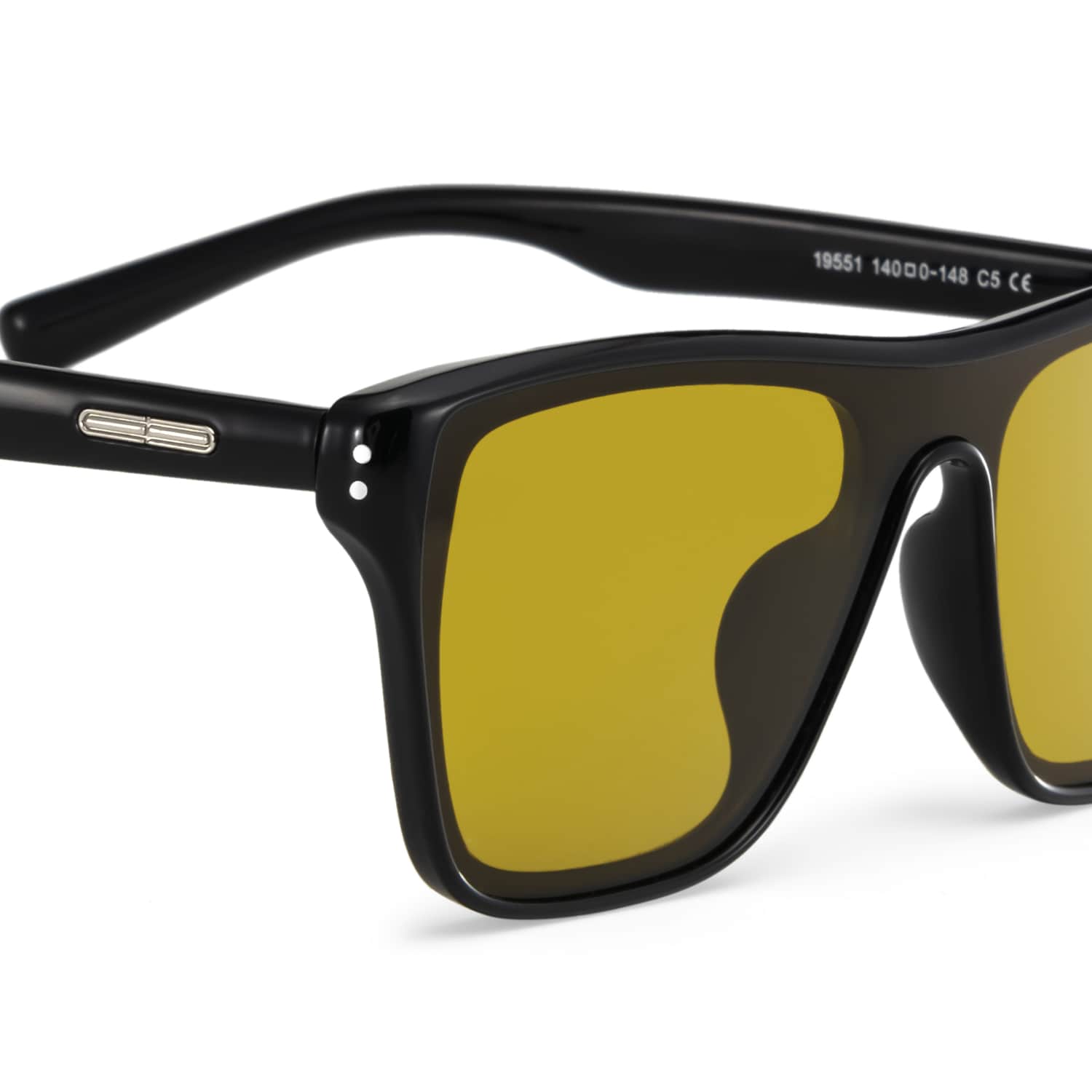 Paloma Aviator Black Polarized Sunglasses4