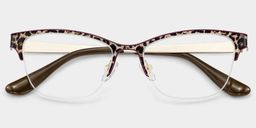 Dorian Brown Leopard print Cat eye Glasses2