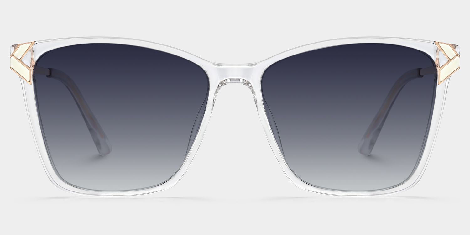 Tricee Square Clear Sunglasses for Women & Men | ZEELOOL0
