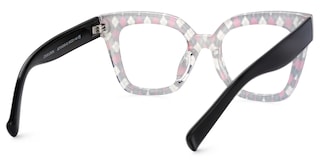 Malcolm Square Black-Red Checkered Glasses3