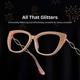 Alma Butterfly Beige Glasses0