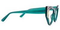 Jallow Cateye Green Glasses2