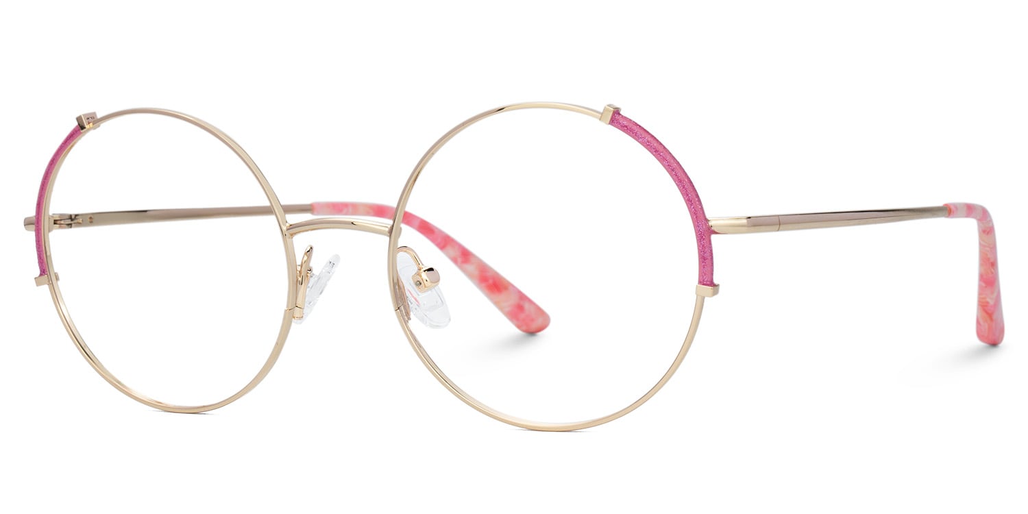 Rindy Round Pink Glasses1
