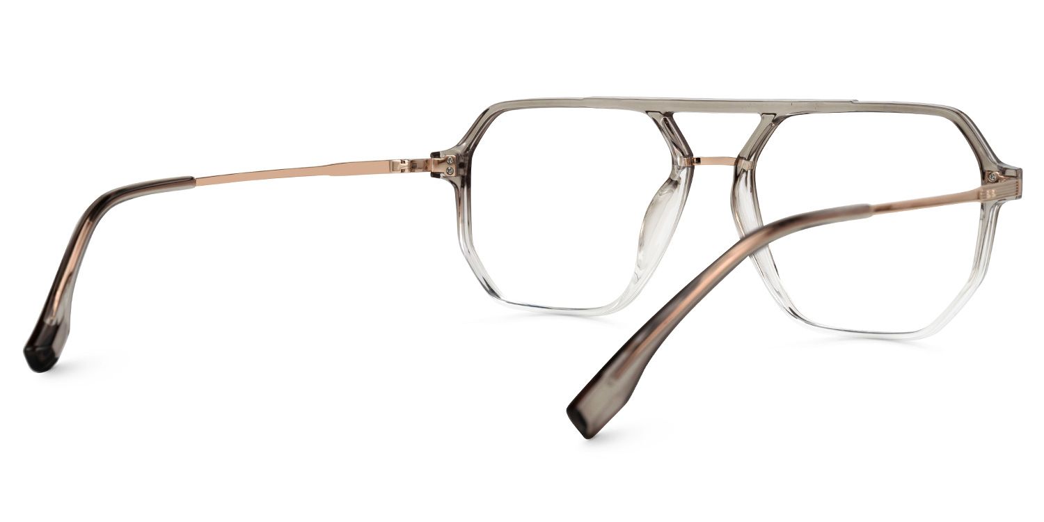 Aviator Lizbeth Gray Glasses on sale -Zeelool Glasses3