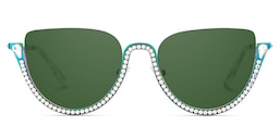 Sparkle Cateye Iridescent Sunglasses0