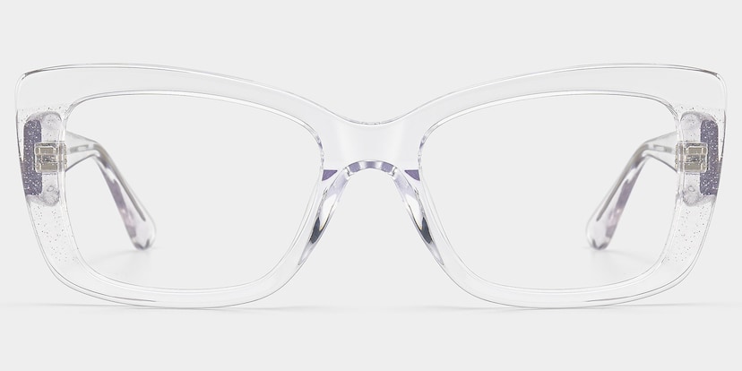 Leona Rectangle Clear Glasses