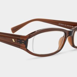 Willow Brown Rectangle Glasses5