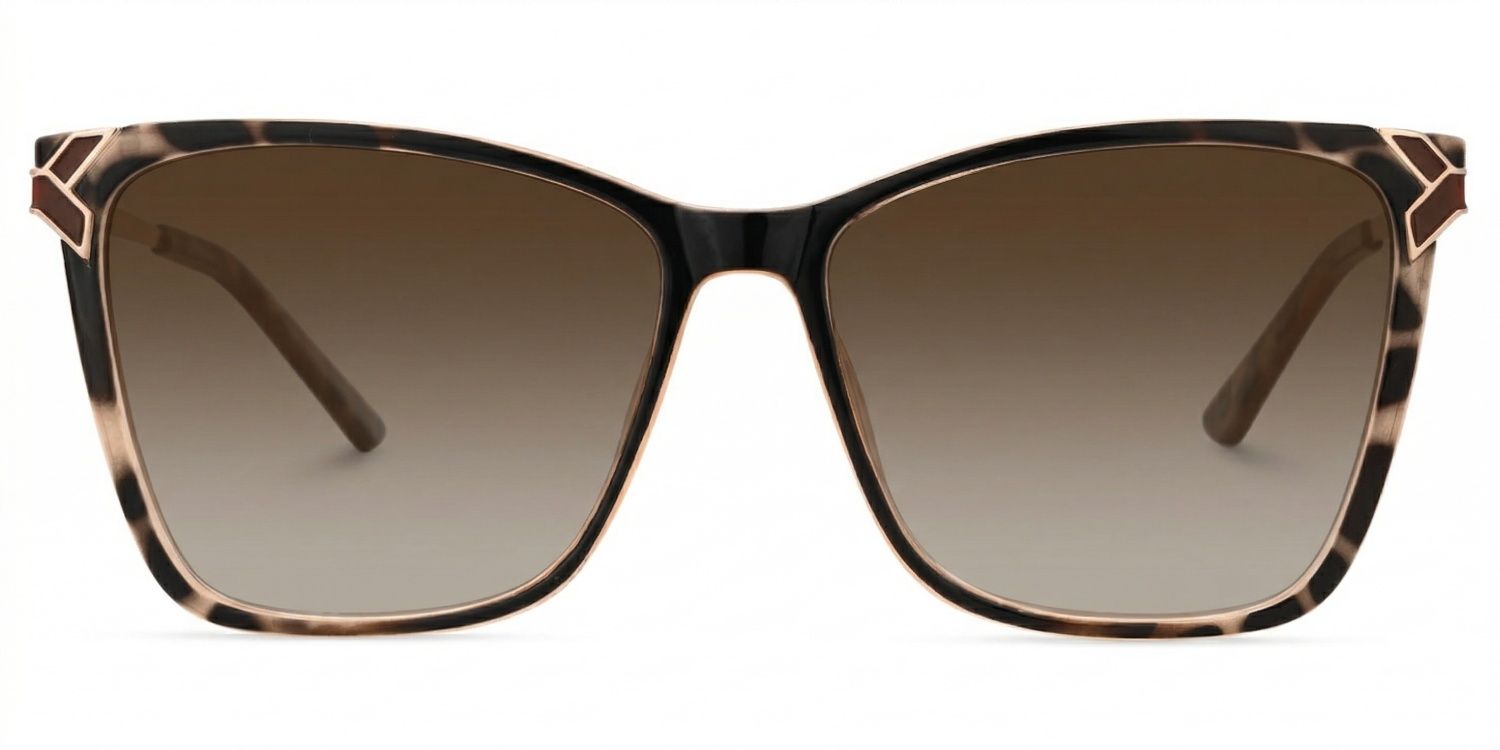 Tricee Tortoise Square Polarized Sunglasses for Driving | ZEELOOL0