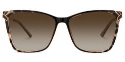 Tricee Square Tortoise Glasses0