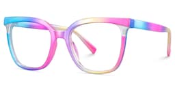 Leo Square Iridescent Glasses2