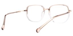 Joana Beige Geometric Glasses3