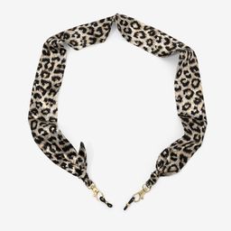 Vintage Trendy White Leopard Scarf Glasses Chain1