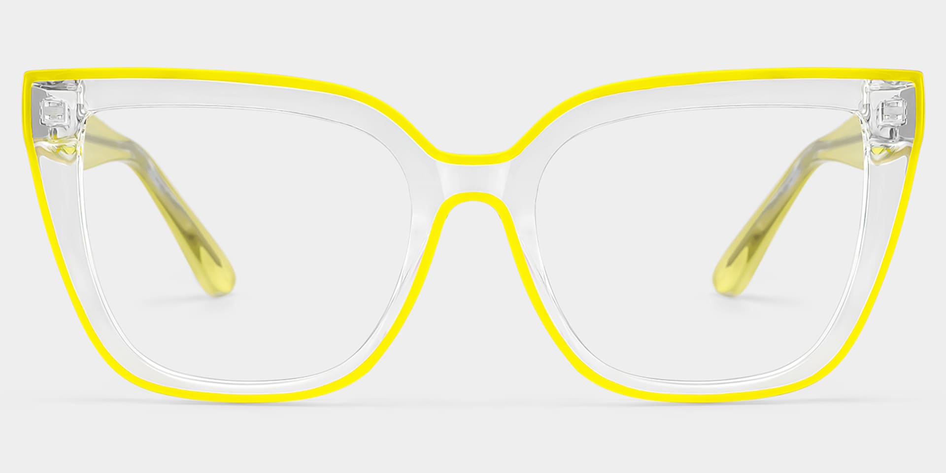 Mirta Square Yellow Glasses | Zeelool Glasses0