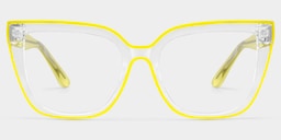 Mirta Square Yellow Glasses0