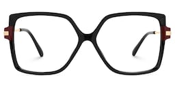 Dianne Square Black Glasses0