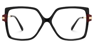 Dianne Square Black Glasses0